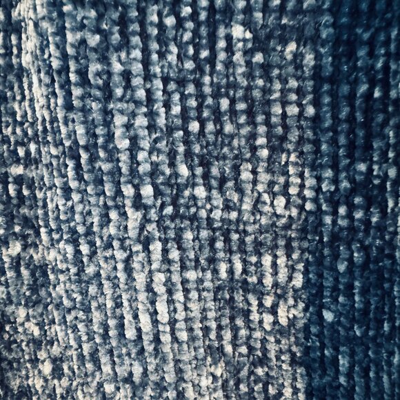 Large Blue A New Day (Target) Chenille Open Cardigan Sweater, Super Soft & Cozy - Picture 4 of 5